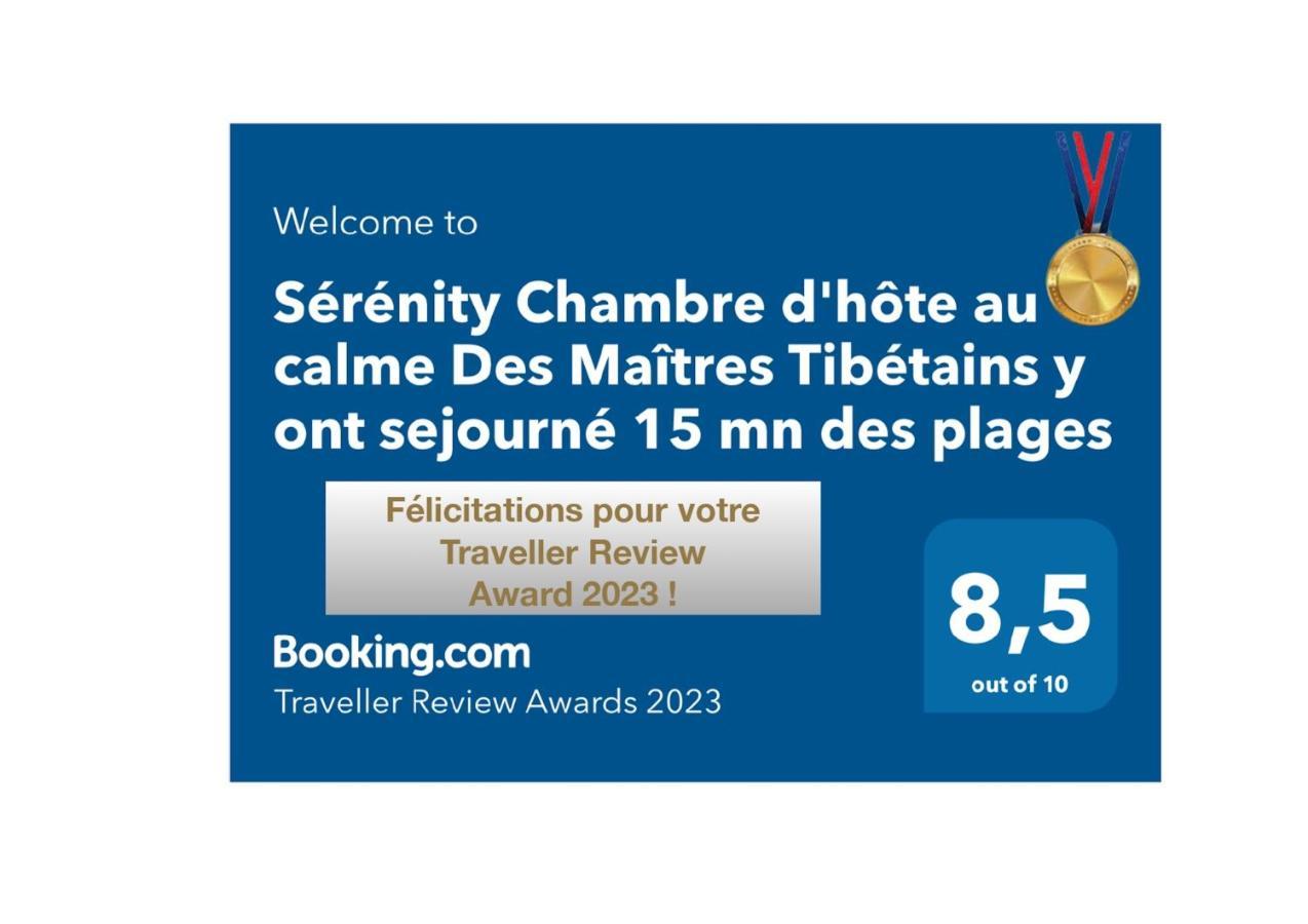 Serenity Chambre D'Hote Au Calme Des Maitres Tibetains Y Ont Sejourne 15 Mn Des Plages Apartment มูแฌ็ง ภายนอก รูปภาพ